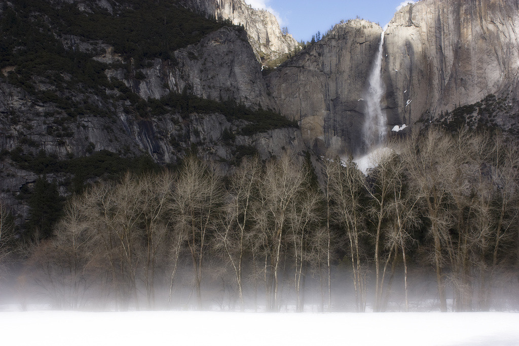 Winter scene in Yosemite Valley