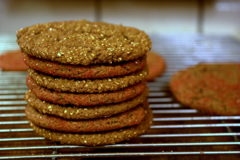 Gingersnap Christmas cookies 